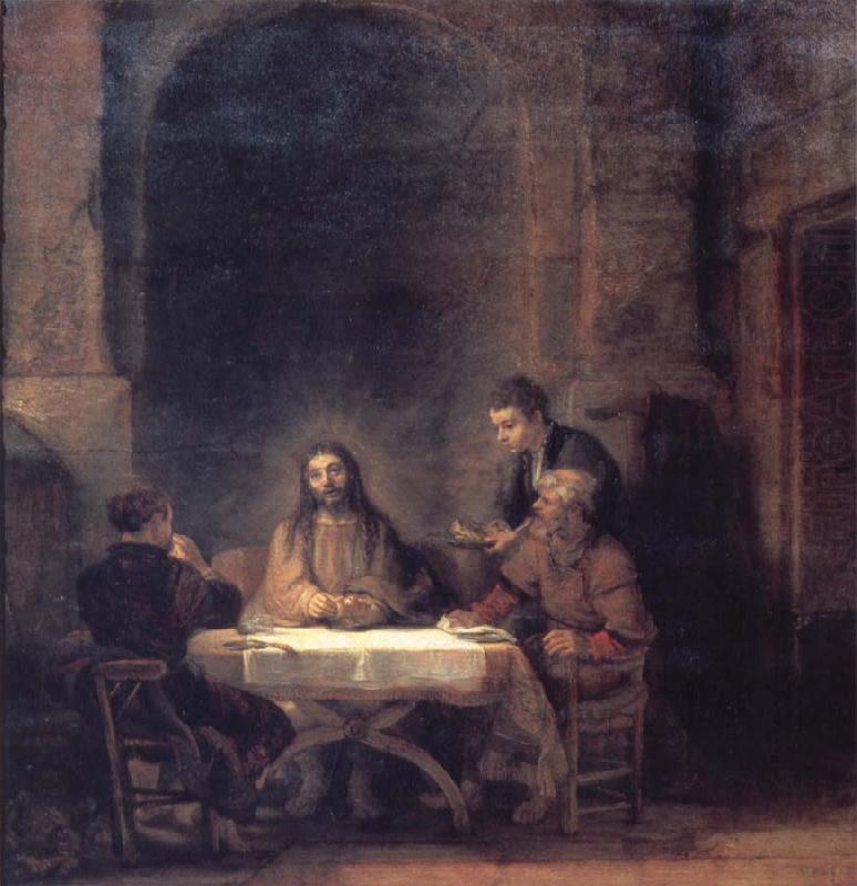 REMBRANDT Harmenszoon van Rijn The Risen Christ at Emmaus china oil painting image